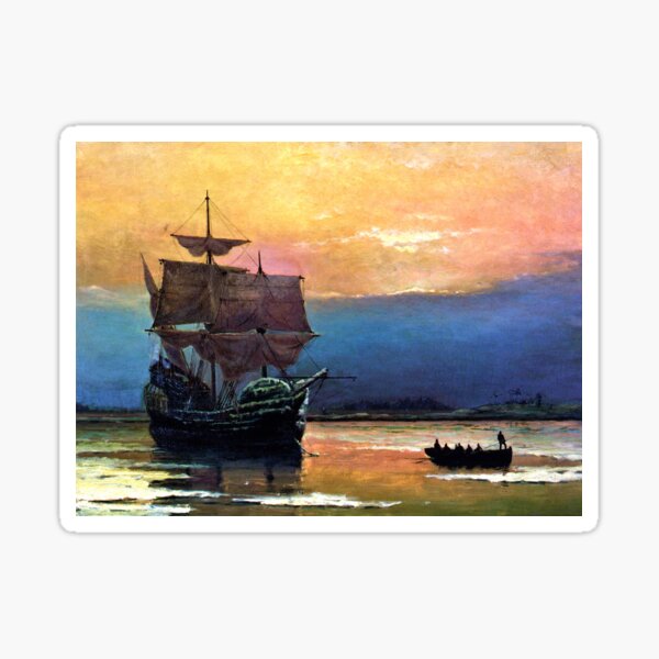 Item preview, The Mayflower in Plymouth Harbor designed and sold by artsphere.