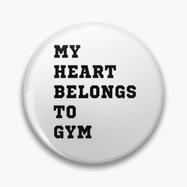 Item preview, My heart belongs to gym designed and sold by Zagach Letters.