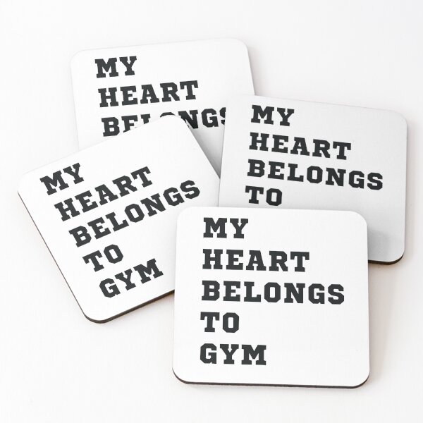 Item preview, My heart belongs to gym designed and sold by Zagach Letters.