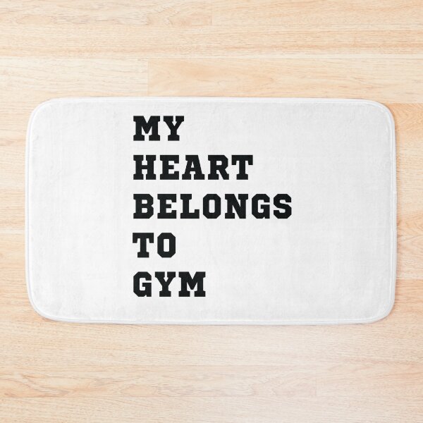Item preview, My heart belongs to gym designed and sold by Zagach Letters.