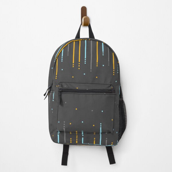 Item preview, Modern minimal design with grey, orange and blue colors, lines, rectangles and squares designed and sold by CiniArt.