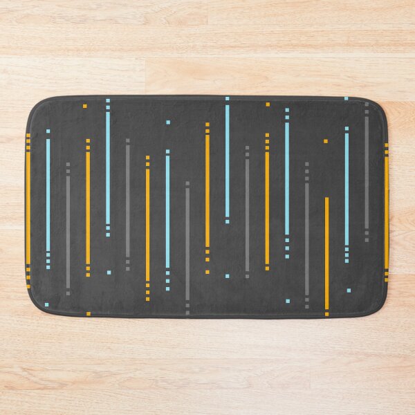 Item preview, Modern minimal design with grey, orange and blue colors, lines, rectangles and squares designed and sold by CiniArt.