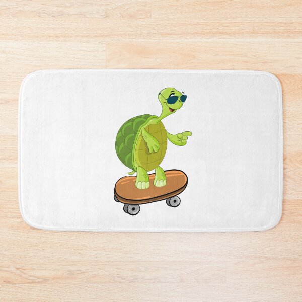 Item preview, Turtle with Glasses on a Skateboard designed and sold by Diamaber.