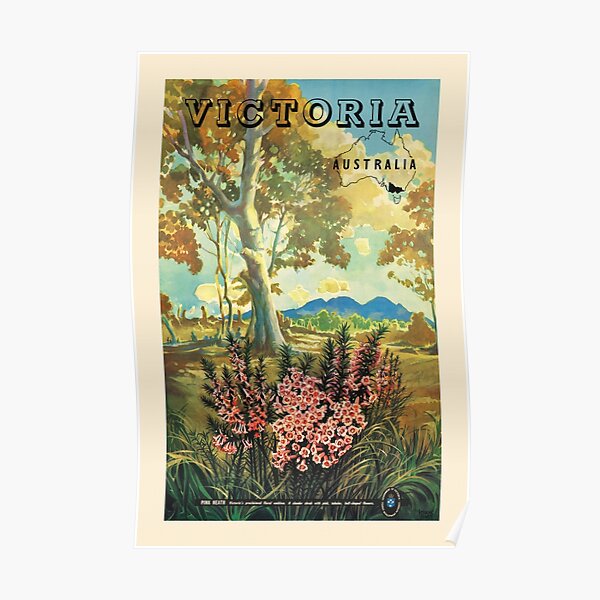 Victoria Australia Vintage Poster 1944 Poster