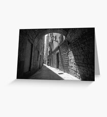 Barrio Gotico Alley Greeting Card