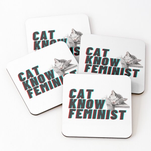 Item preview, Cat Know Feminist designed and sold by nuvalonstyles.