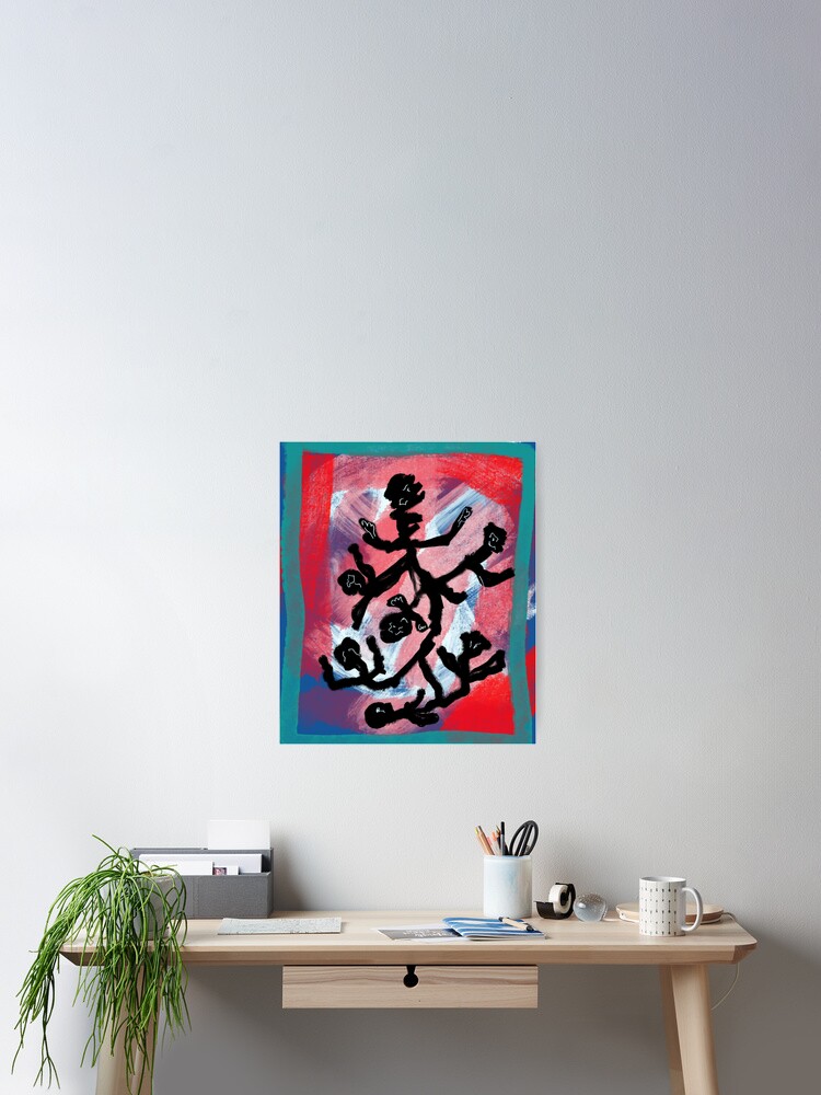 Imagen 2 de 3, Póster con la obra Que cae, diseñada y vendida por Bertan-.