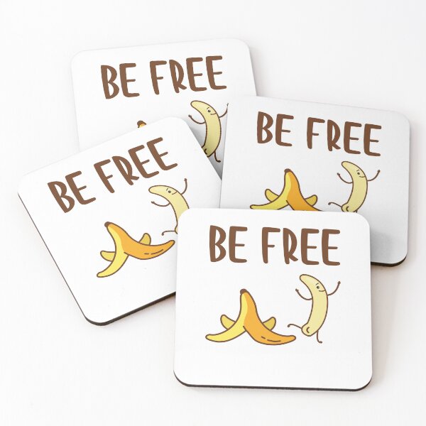 Item preview, Be Free Funny Naked Cute Banana Fruit designed and sold by Scratches Tees.