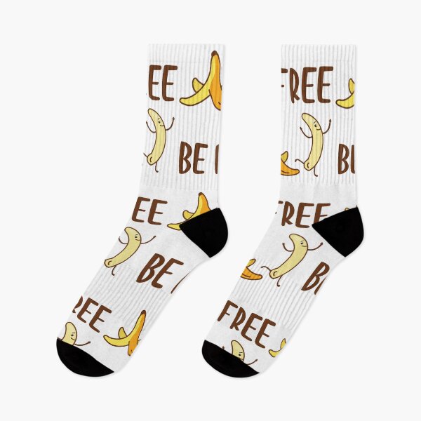 Item preview, Be Free Funny Naked Cute Banana Fruit designed and sold by Scratches Tees.