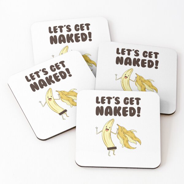 Item preview, Let's Get Naked Funny Banana Joke designed and sold by Scratches Tees.