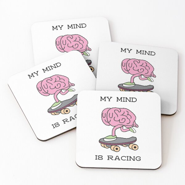 Item preview, MY MIND IS RACING designed and sold by DomGDesign.