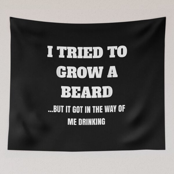 Item preview, I Tried To Grow A Beard But It Got In The Way Of Me Drinking Gift  designed and sold by rubysheila.