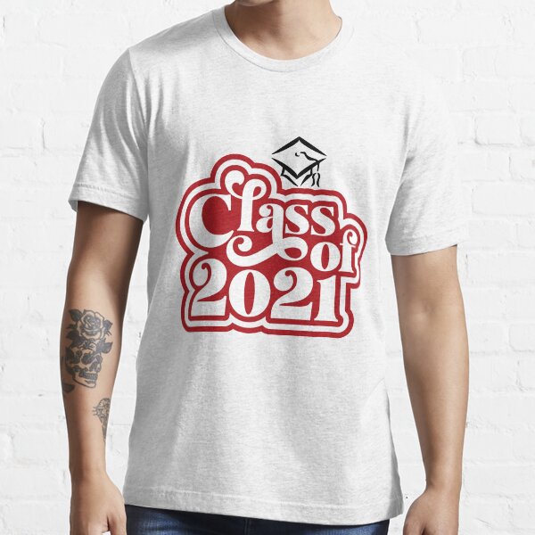 "Red Class of 2021 and Grad Cap" Tshirt for Sale by Treasurekey