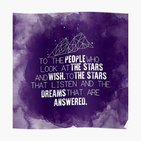 A Court of Mist & Fury - To the people who look at the stars... Poster