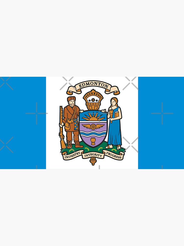 "Flag of Edmonton, Alberta" Sticker for Sale by Shav Redbubble
