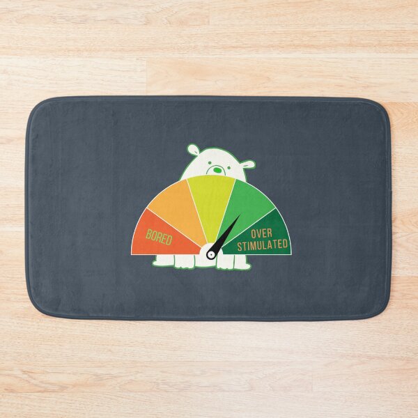 Item preview, Bored Overstimulated mood polar bear designed and sold by chihuahuashower.