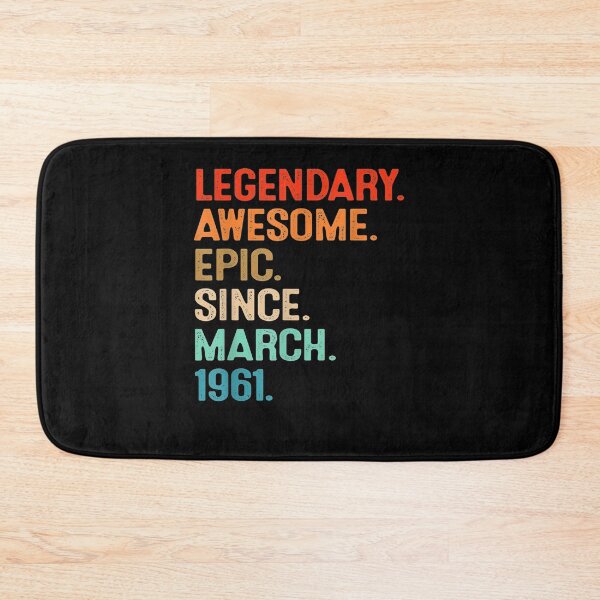 Item preview, Vintage Legendary Awesome Since March 1961 60th Birthday  designed and sold by christinero2.