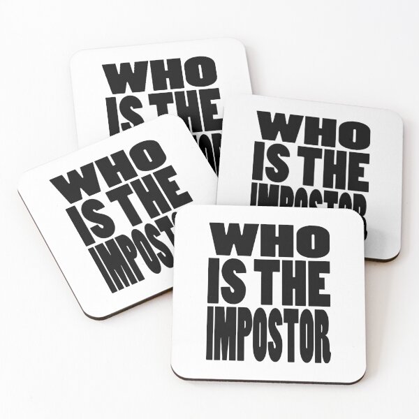 Item preview, WHO IS THE IMPOSTOR | Gaming geeky typography designed and sold by Cevil.