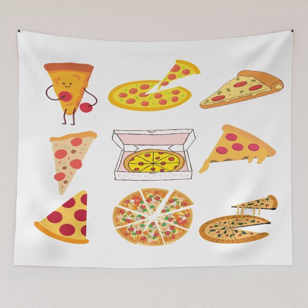 Item preview, Delicious Pizza Pattern With Different Pizzas designed and sold by Indra Agrawal.
