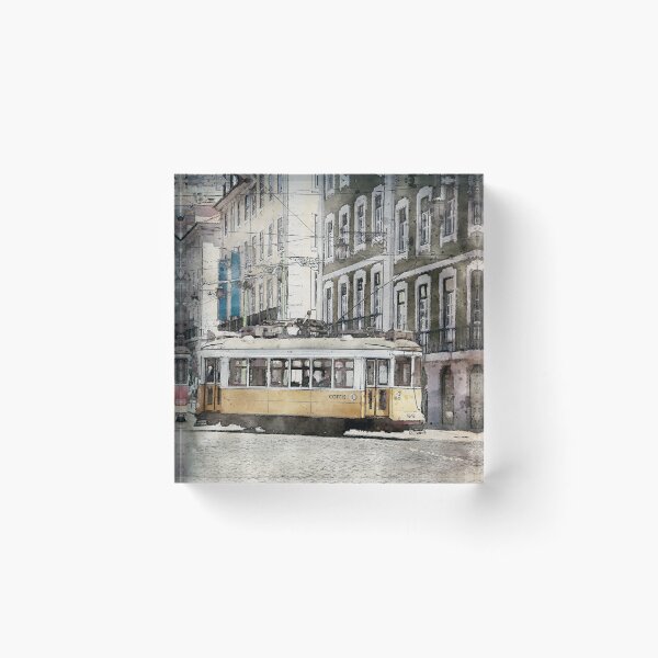 Item preview, Lisbon Tram Watercolour designed and sold by SofiaAlves.