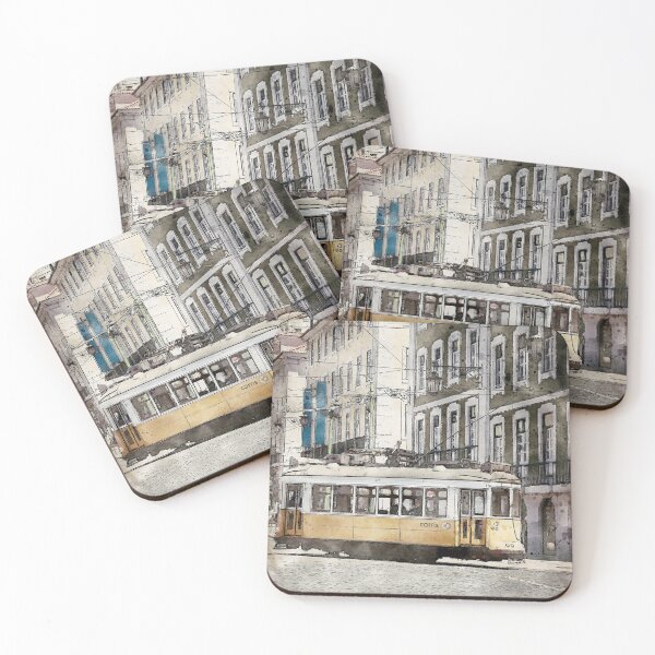 Item preview, Lisbon Tram Watercolour designed and sold by SofiaAlves.