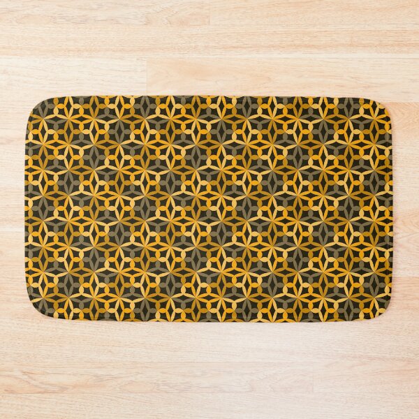 Item preview, Geometric Flower Petal Pattern (Gold) designed and sold by John Uttley.