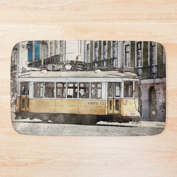 Item preview, Lisbon Tram Watercolour designed and sold by SofiaAlves.