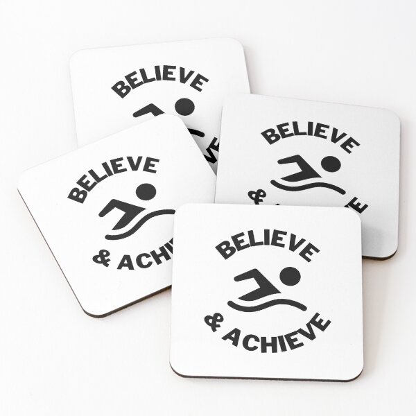 Item preview, Swimming: Believe & Achieve designed and sold by TheGreenGoat.