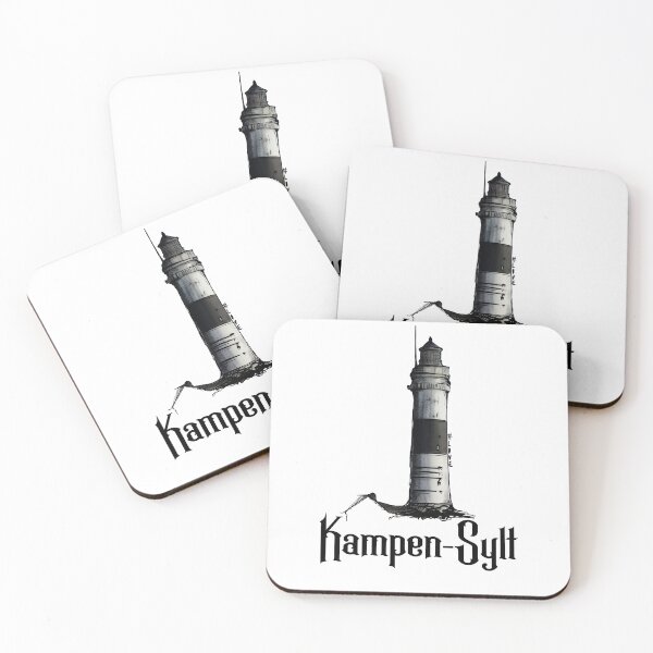 Item preview, Kampen lighthouse Urban Sketch motif North Sea Sylt designed and sold by emm-j.