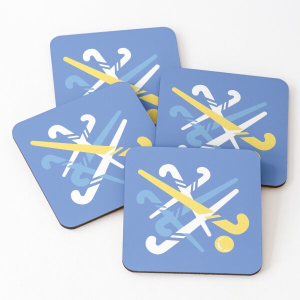 Item preview, small hockey stick blue yellow designed and sold by hookfreaks.