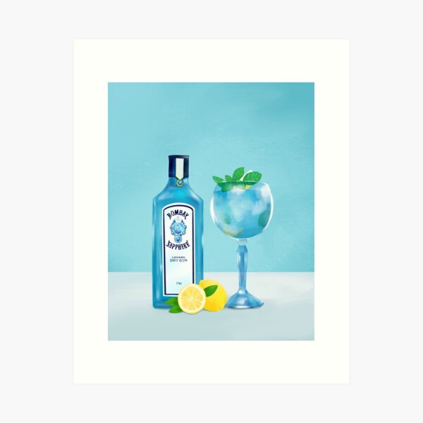 Gin Tonic Cocktail Art Print