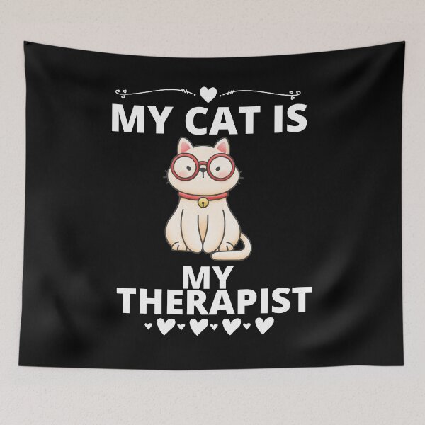 Item preview, My Cat Is My Therapist designed and sold by Martin-bivert.