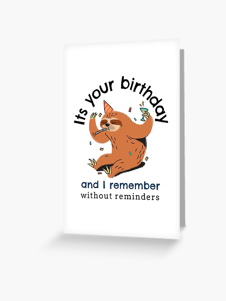 Oh It's Your Birthday Funny Birthday Card Rude Monkey -  Norway