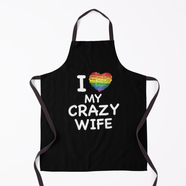 Item preview, I Love My Crazy Wife Lesbian Pride Lgbtq Lesbian Couple designed and sold by christinero2.
