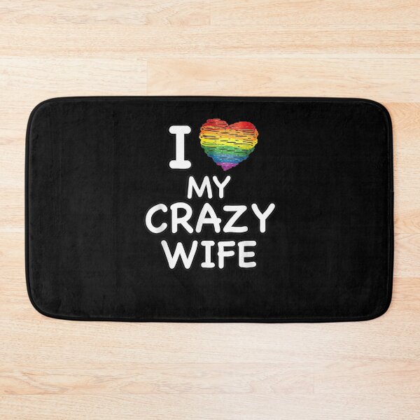 Item preview, I Love My Crazy Wife Lesbian Pride Lgbtq Lesbian Couple  designed and sold by christinero2.