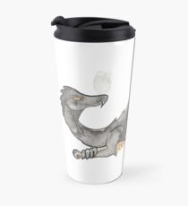 Silberner Wyvern Thermobecher