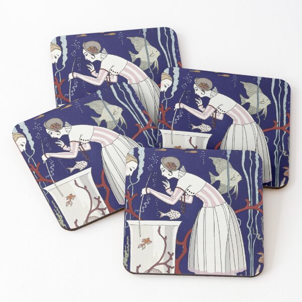 Item preview, Lady with Aquarium designed and sold by NineVi.