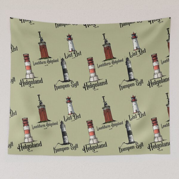 Item preview, North Sea Lighthouse Sticker Pack -Sylt Kampen Helgoland Dune Coast designed and sold by emm-j.
