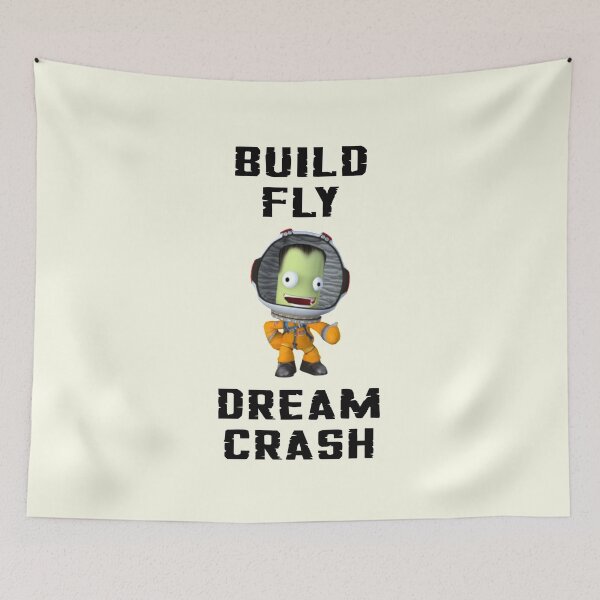 Item preview, Build fly crash repeat , Kerbal Space Program , Kerbals , Kids cartoon , Animation Movies designed and sold by Mekoooo.