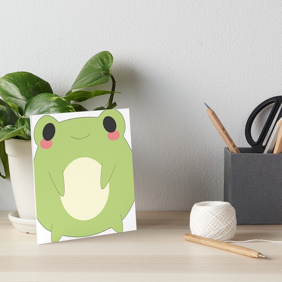 Cute Kawaii Frog Poster for Sale by Lauresx