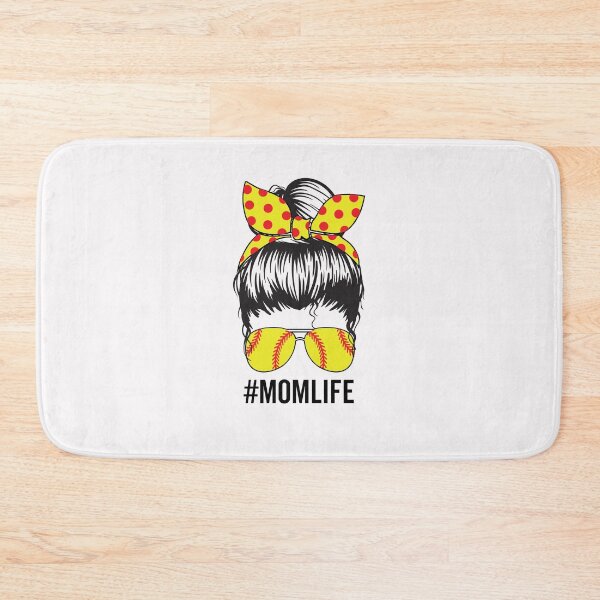 Item preview, Mom life Softball Lover Funny Mom Messy Bun with Sunglasses Mothers Day designed and sold by clothesy7.
