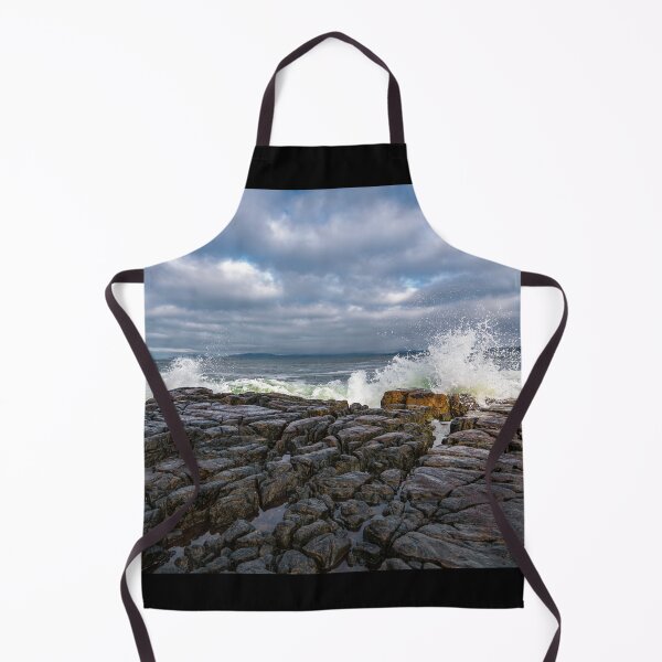 Item preview, The Atlantic ocean waves crashing in to the cliffs of Creavy pier on the west coast of Ireland in County Donegal designed and sold by AlbertMi.
