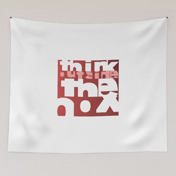 Item preview, Think outside the box - Cube design - Pink designed and sold by crazycollective.