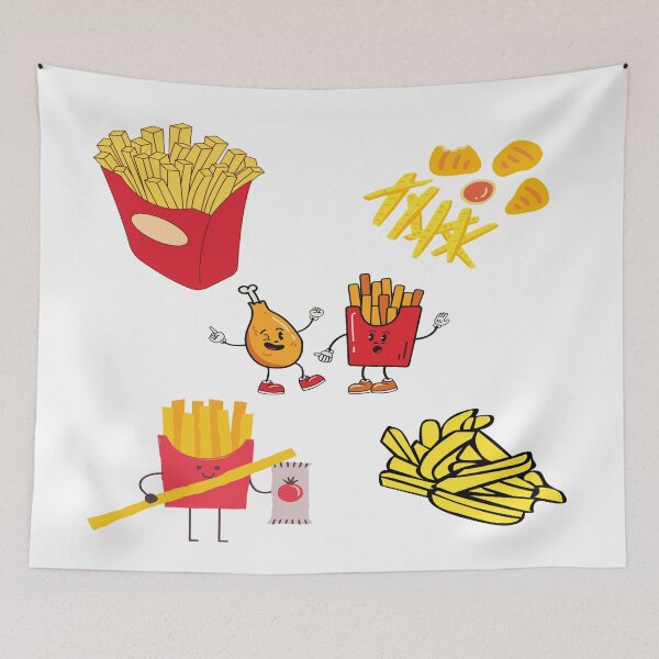 Artikelvorschau, Leckeres Pommes-Frites-Muster entworfen und verkauft von Indra Agrawal.