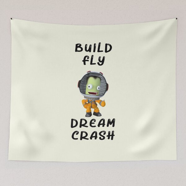 Item preview, Build Fly Crash Repeat , Kerbal Space Program , Kerbals , Kids cartoon , Animation Movies designed and sold by Mekoooo.