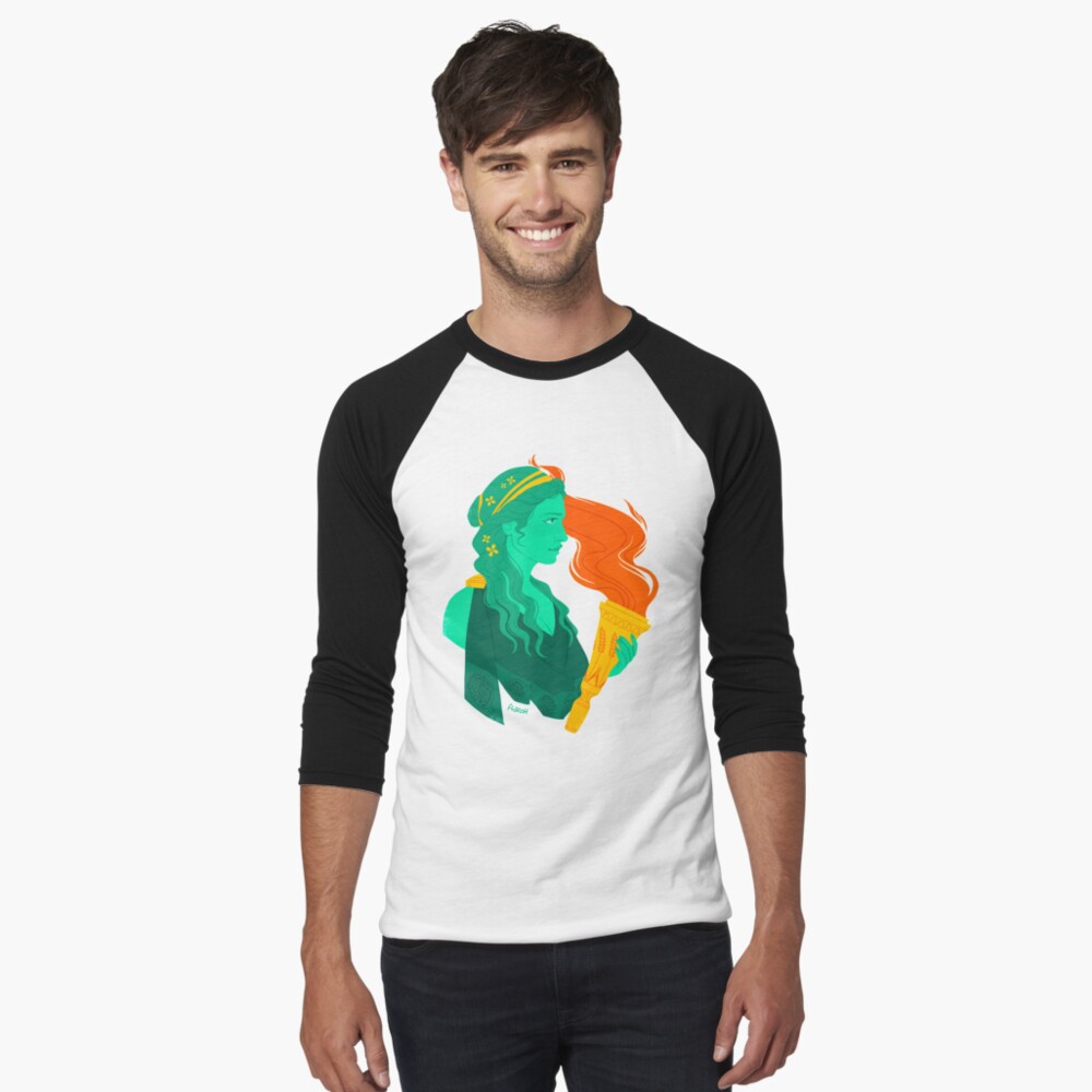 Item preview, Baseball ¾ Sleeve T-Shirt designed and sold by flaroh.