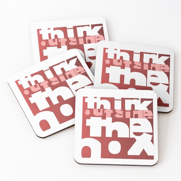 Item preview, Think outside the box - Cube design - Pink designed and sold by crazycollective.