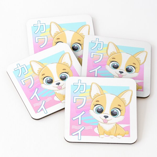 Item preview, Corgi Dog Kawaii 90s Japanese Retro designed and sold by Meliafroggy.