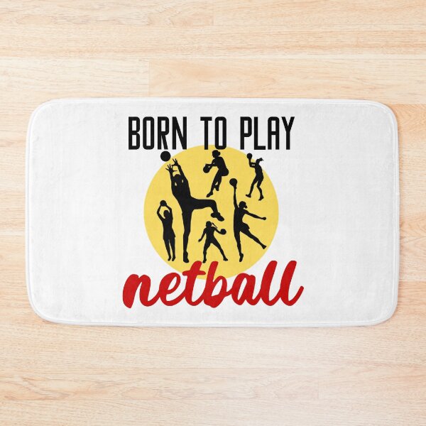 Item preview, Born to play netball - for your favourite netball coach and netball player in Aboriginal Koori colours designed and sold by meraviglioso.