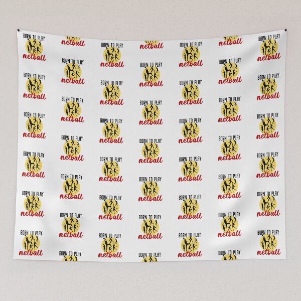 Item preview, Born to play netball - for your favourite netball coach and netball player in Aboriginal Koori colours designed and sold by meraviglioso.